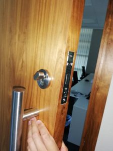 new lock on door